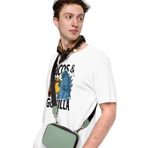 Funny Taco and Godzilla Graphic Tee - Tacos and Godzilla Shirt - Image 9