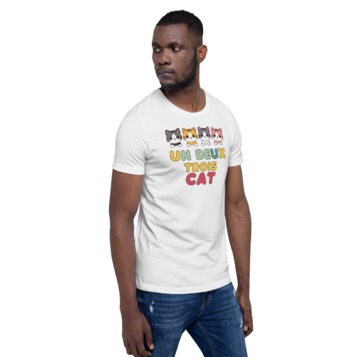 Adorable Kawaii Cats Graphic Tee - "Un Deux Trois Cat" Cute French Cat T-Shirt - Fun Cat Lover's Shirt - Image 13