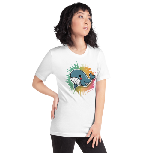 Whimsical Kawaii Whale Graphic Tee - Adorable Ocean Lover's T-Shirt - Cute & Playful Whale Design - Image 14