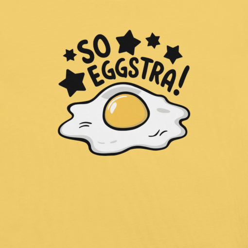 So Eggstra!" Egg Print Unisex Graphic Tee - Fun Eggcellent Shirt for Everyone - Image 9